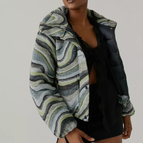 NWOT BDG Isla Wool Puffer Jacket - Picture 2 of 9